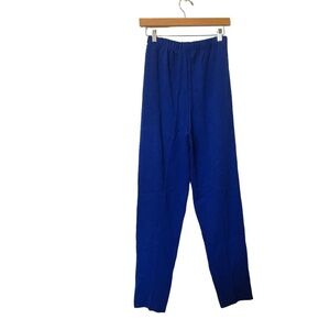 San Remo Knitted Wide Leg Dark Blue Elastic Waistband Pants A23
